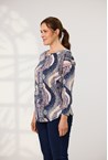 ELLA TOP - wave print